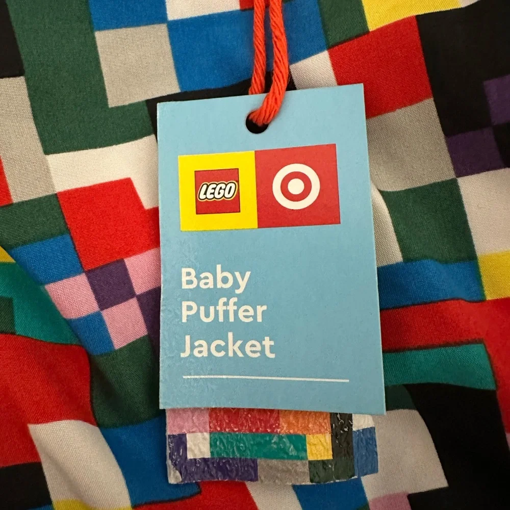 LEGO‎ Collection x Target Baby Adaptive Color Block Puffer Jacket, 12 mo
